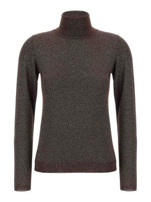 BRUNELLO CUCINELLI: Col roulé & Col polo - Pull Col Roulé - Marron