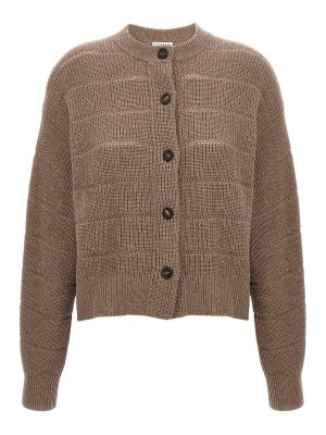 BRUNELLO CUCINELLI: カーディガン - カーディガン - ブラウン