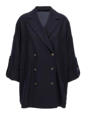コート ETRO PRINTED CABAN Etro Printed Caban - Blue - Women | WRAA067SP1C5X0888
