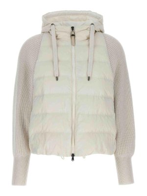 BRUNELLO CUCINELLI: padded jackets - Two-Material Puffer Jacket