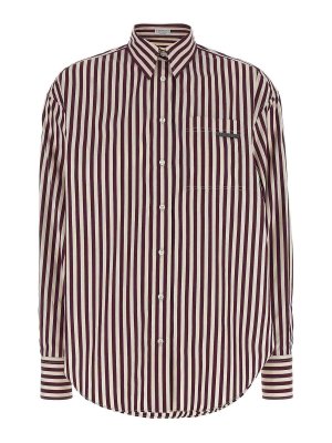 BRUNELLO CUCINELLI: Camisas - Camisa - Rojo Oscuro