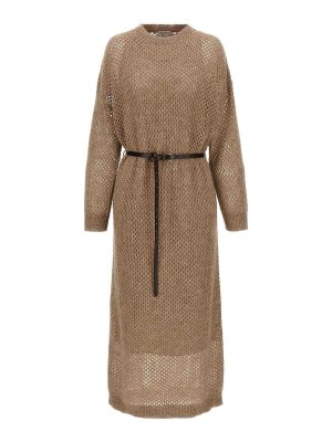 BRUNELLO CUCINELLI: Robe longueur genou - Robe Au Genou - Beige