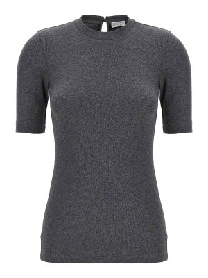 BRUNELLO CUCINELLI: T-shirts - T-Shirt - Grau