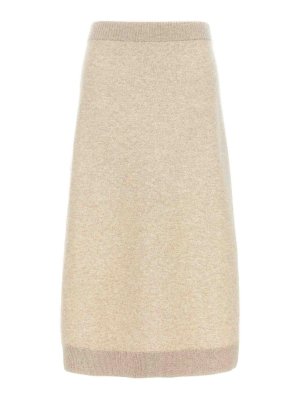 P.A.R.O.S.H. Genial Skirt - Beige - Women | D630601GENIAL038