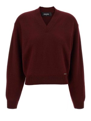 DSQUARED2: Cardigans - Cardigan - Rouge Brun