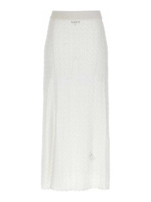 スカート Khaite Lucian' White Silk Skirt Lucian Skirt – KHAITE