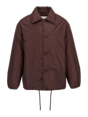JIL SANDER: Vestes-rembourrees - Blouson Rembourré - Marron