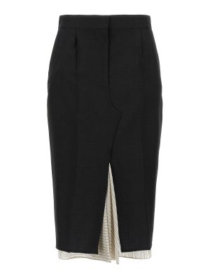 A.P.C. Kayla Black Wool Skirt - Black - Women | WVBDPF06429LZZ