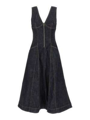 Max Mara Banjo Midi Dress - Blue - Women | 2511221018600030