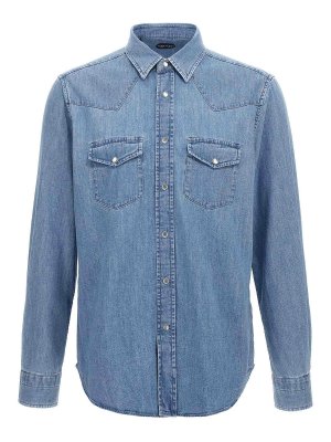 TOM FORD: shirts - Denim Shirt