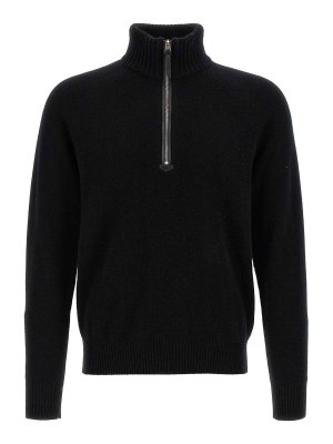 TOM FORD: cardigans - Half Zip Sweater
