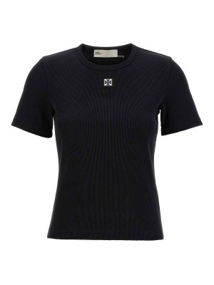 Tシャツ・カットソー GIVENCHY Women Tops BW70C5P729001 Black Givenchy Cropped Tee - Black - Women | BW70C5P729001 | thebs.com