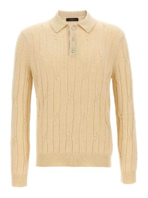 BRUNELLO CUCINELLI ベージュ ポロシャツ BRUNELLO CUCINELLI ベージュ ポロシャツ