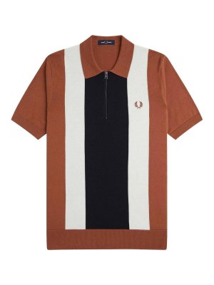 FRED PERRY: boat necks - Cotton jersey pole with striped motif