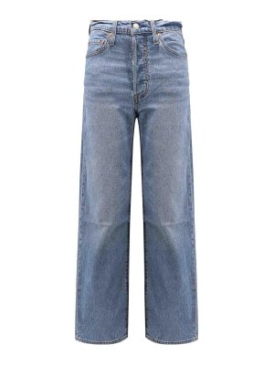 デニム・ジーパン SELF PORTRAIT 'Indigo Barrel Leg' jeans (PF25827PBL BLUE) Indigo Barrel Leg Jeans – self-portrait