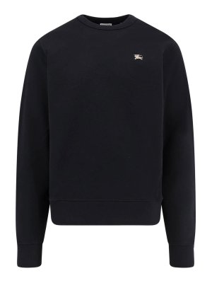 BURBERRY: Sweatshirts & Sweaters - Cotton sweatshirt with logo embroidery