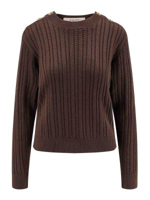 GOLDEN GOOSE: boat necks - Ofra shirt in wool in braids