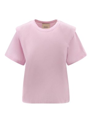 Isabel Marant Etoile: T-shirts - T-Shirt - Rose Clair