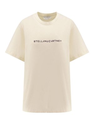 STELLA McCARTNEY: t-shirts - Cotton t-shirt with logo print