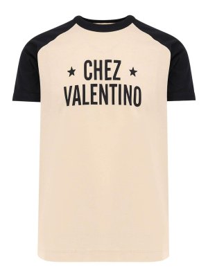 VALENTINO: t-shirts - T-Shirt In Cotone Chez