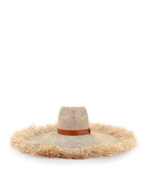 DSQUARED2: hats & caps - Cappello  Summer Lovers In Rafia Naturale