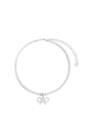 Self Portrait: Necklaces & Chokers - Brass necklace with crystals