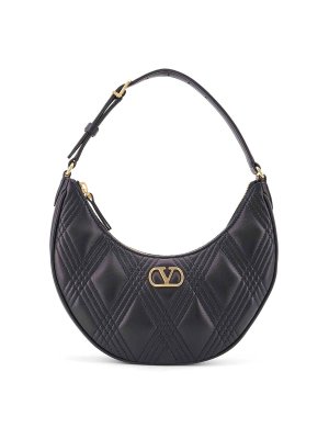 VALENTINO GARAVANI: cross body bags - Quiltie 67 Shoulder Bag in Leather with Vlogo