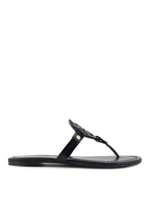 Alexander Wang Nia Ballchain Flat Sandals - Black | 30325S005001