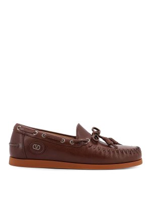 VALENTINO GARAVANI: Loafers & Slippers - Palm Avenue leather moccasins
