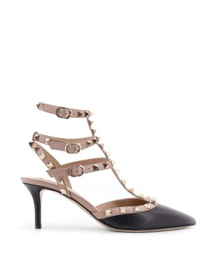VALENTINO GARAVANI: court shoes - Slingback Décolleté  Rockstud in leather
