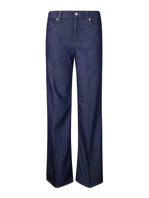 7 FOR ALL MANKIND: Jeans évasés - Jean Bootcut - Bleu