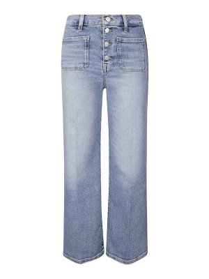 7 FOR ALL MANKIND: Jeans évasés - Jean Bootcut - Bleu
