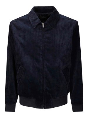 A.P.C.: leather jacket - Blouson Gilles