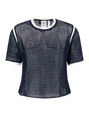 Adidas Originals: t-shirts - T-Shirt In Crochet