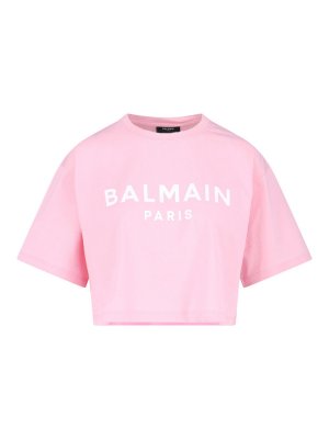 Balmain: T-shirts - T-Shirt - Nude