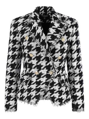 Balmain: blazers - Blazer Doppiopetto In Tweed