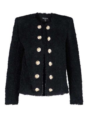 Balmain: casual jackets - Giacca In Tweed
