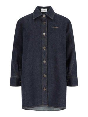 Zimmermann Ascension Manstyle Silk Shirt | 3498TSS253BLCMINFLO