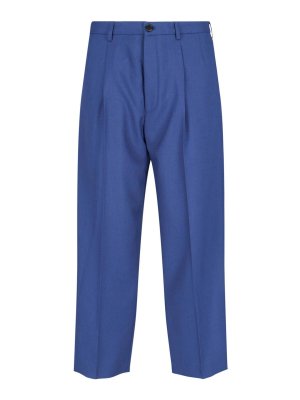 Marni: casual trousers - Sartorial pants in virgin wool
