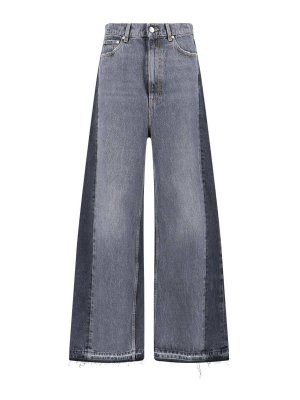 デニム・ジーパン SELF PORTRAIT 'Black Barrel Leg' jeans (PF25827PB BLACK) Self Portrait Black Barrel Leg Jeans - Black - Women | PF25827PB
