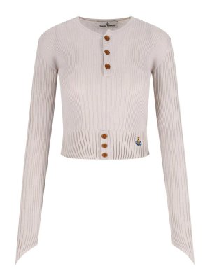 VIVIENNE WESTWOOD: Cardigans - Cardigan - Beige