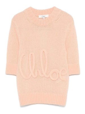 CHLOE': Pull col rond - Pull Col Rond - Couleur Chair