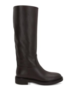 Gianvito Rossi: Bottes - Bottes - Marron