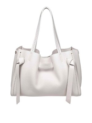 トートバッグ COURREGES Women Messenger Bags 125GSA159CR00651062 WHITE Courreges Optic White Leather Bag - Cream | 125GSA159CR00651062