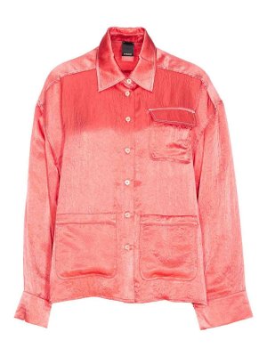 Tシャツ・カットソー BRUNELLO CUCINELLI 'Shiny Detail' shirt (MP601NB206 C350) Brunello Cucinelli Shiny Detail Shirt - Dark Red