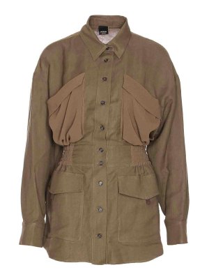 Pinko: shirts - Green Oramai Over Shirt