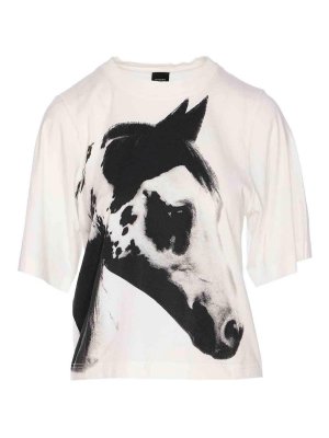 Pinko: t-shirts - White Trophy T-Shirt