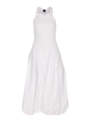 Pinko: knee length dresses - White Peter Dress