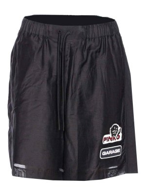 Pinko: Trousers Shorts - Black Lewis Bermuda