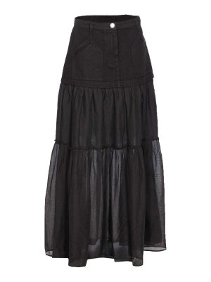 Pinko: Knee length skirts & Midi - Black Kenny Skirt
